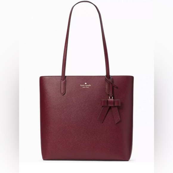 Kate Spade Brynn Large Tote Burgundy Saffiano - Picture 1 of 6